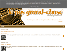 Tablet Screenshot of lepasgrandchose.fr